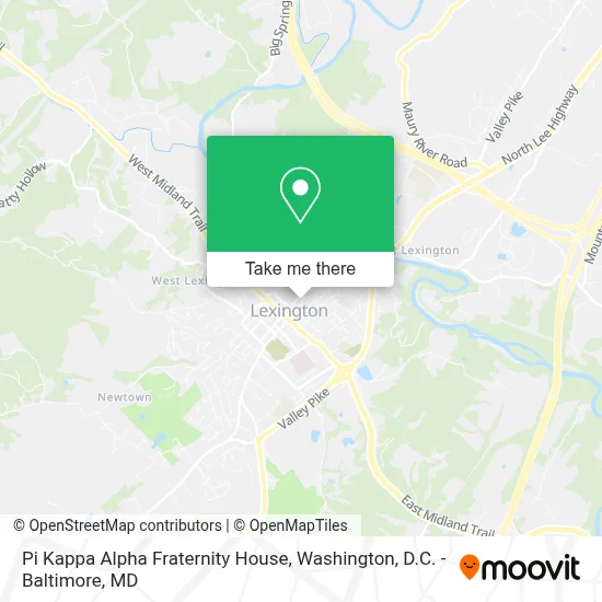 Pi Kappa Alpha Fraternity House map