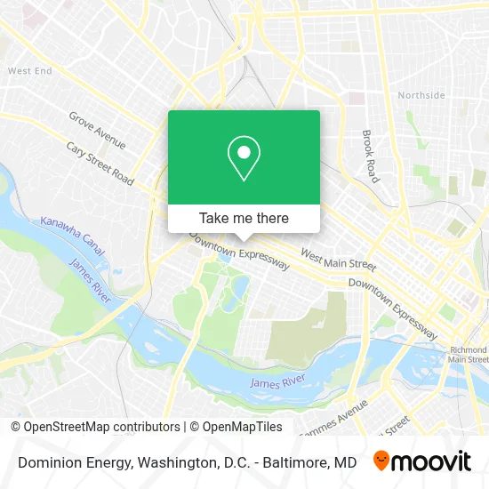 Dominion Energy map