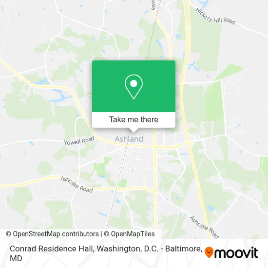 Conrad Residence Hall map