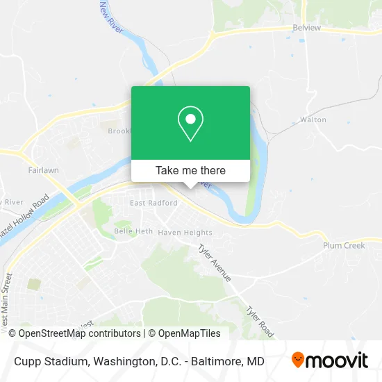 Cupp Stadium map