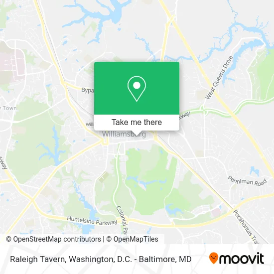 Raleigh Tavern map