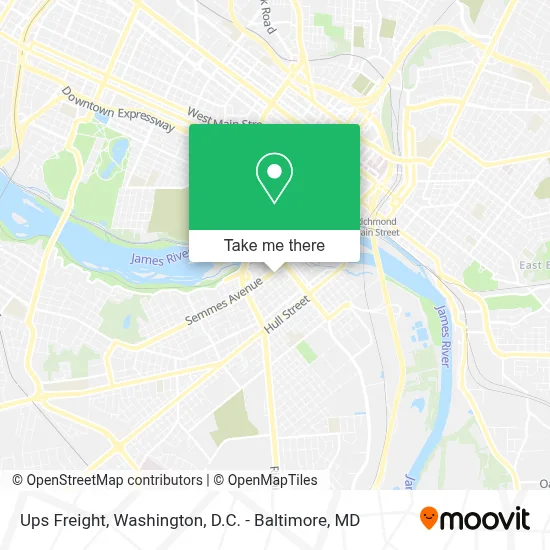 Ups Freight map