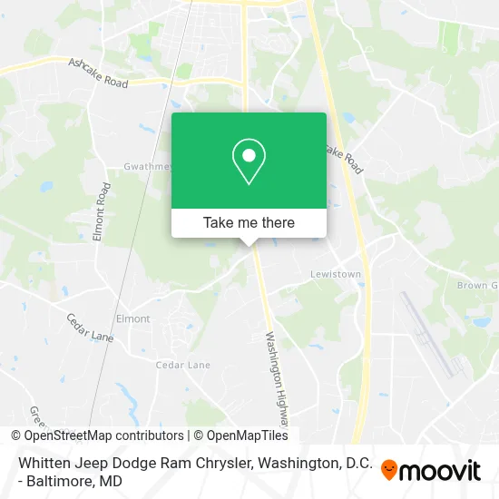 Whitten Jeep Dodge Ram Chrysler map