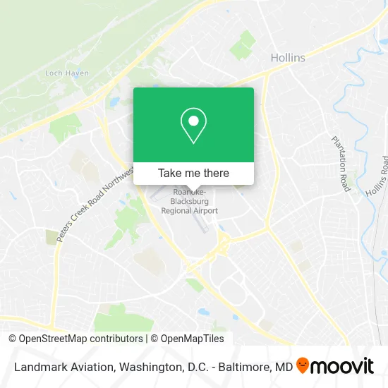 Landmark Aviation map