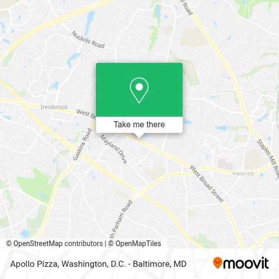 Apollo Pizza map