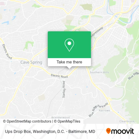 Ups Drop Box map