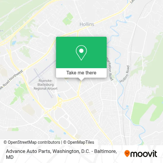 Advance Auto Parts map