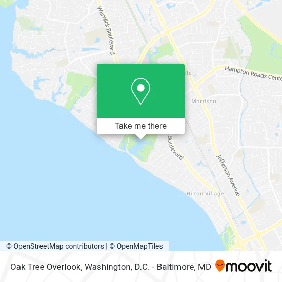 Oak Tree Overlook map