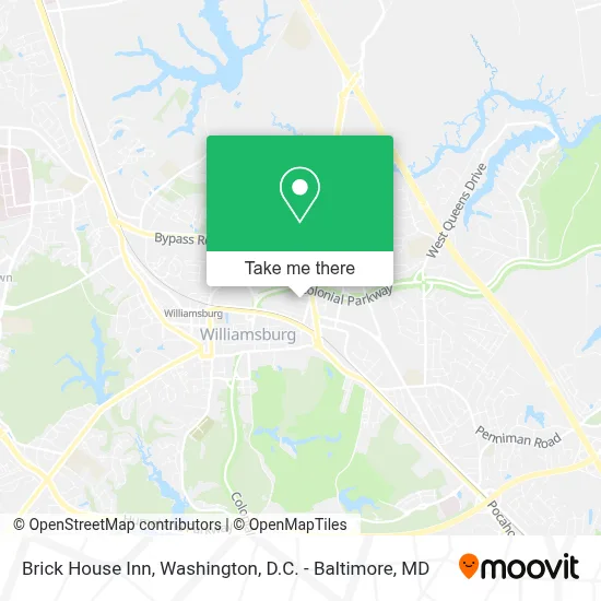 Brick House Inn map