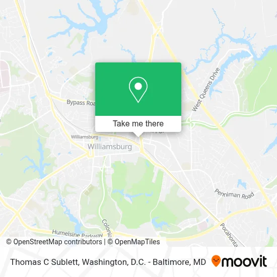 Thomas C Sublett map