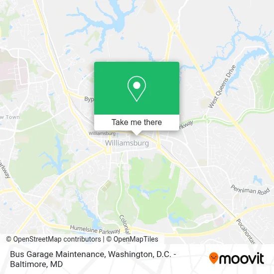 Bus Garage Maintenance map