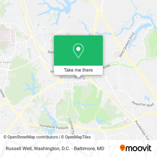 Russell Well map