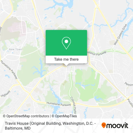 Travis House map