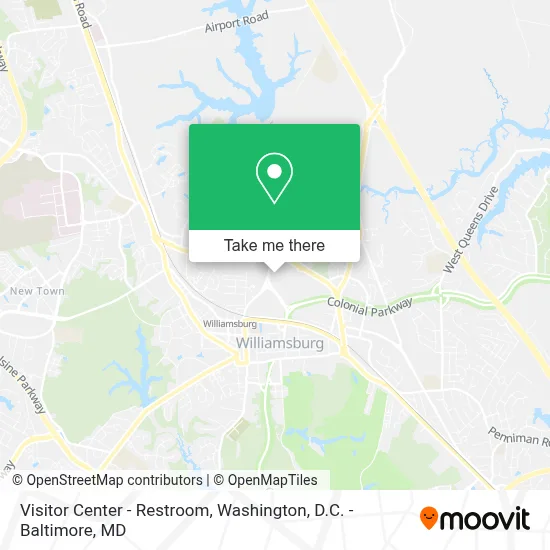 Visitor Center - Restroom map