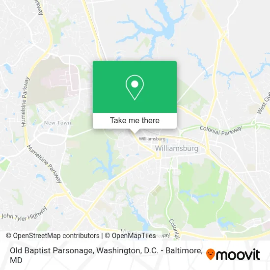 Old Baptist Parsonage map