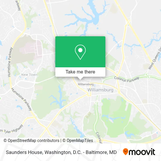 Saunders House map