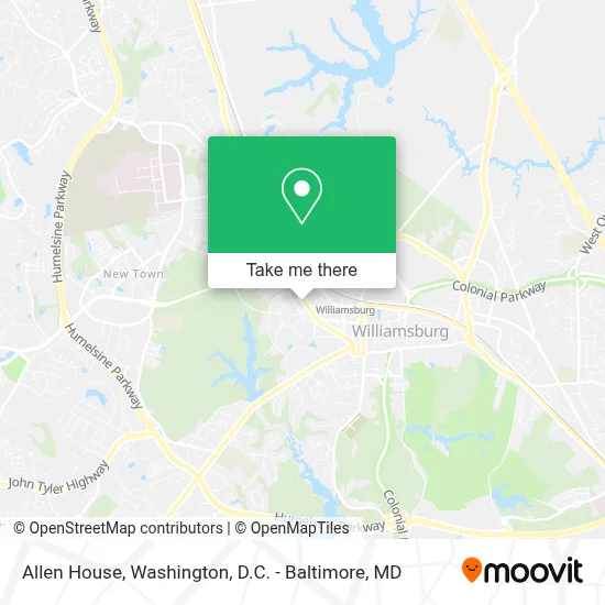 Allen House map