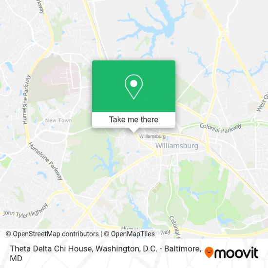 Theta Delta Chi House map