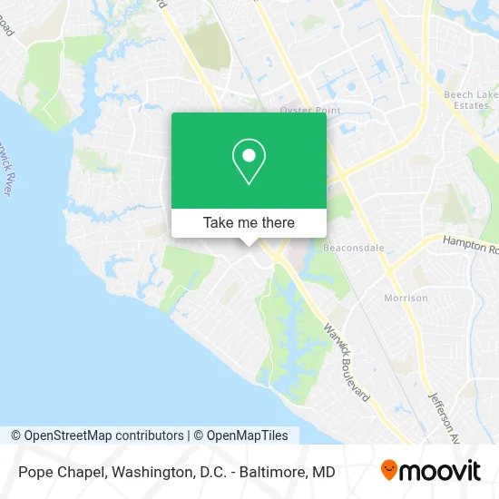 Pope Chapel map