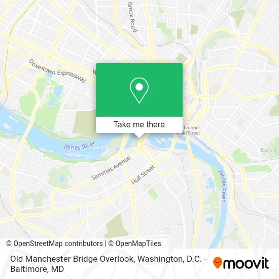 Old Manchester Bridge Overlook map
