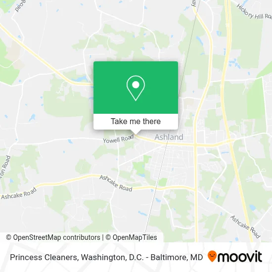 Princess Cleaners map