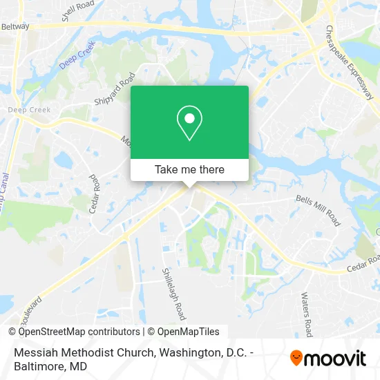 Messiah Methodist Church map