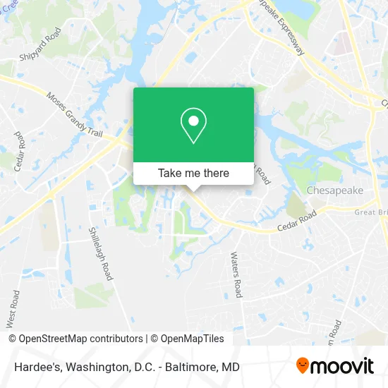 Hardee's map