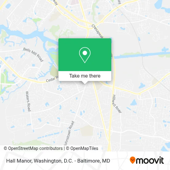 Hall Manor map