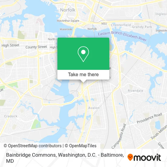 Bainbridge Commons map