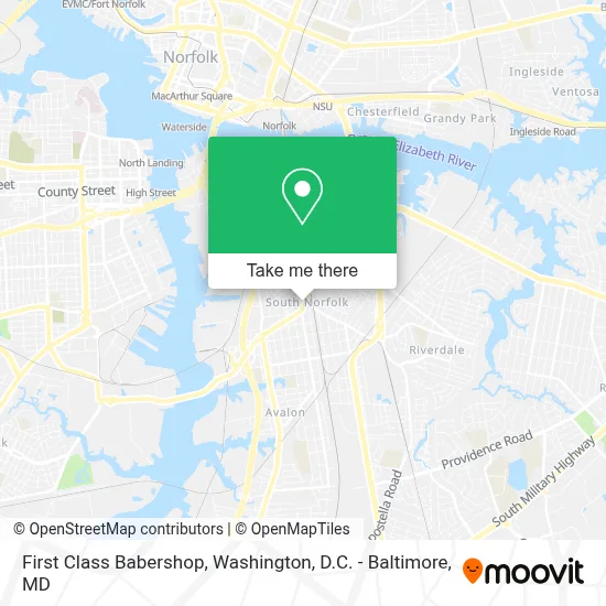 First Class Babershop map