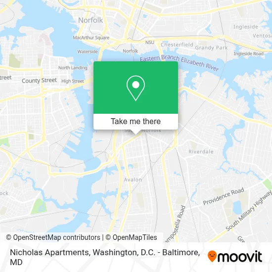 Nicholas Apartments map