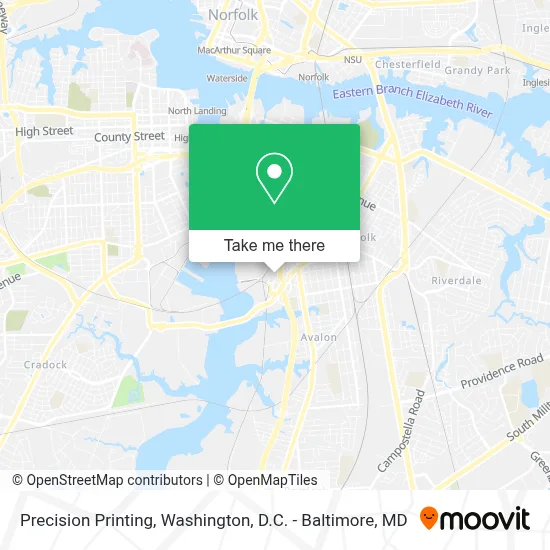 Precision Printing map