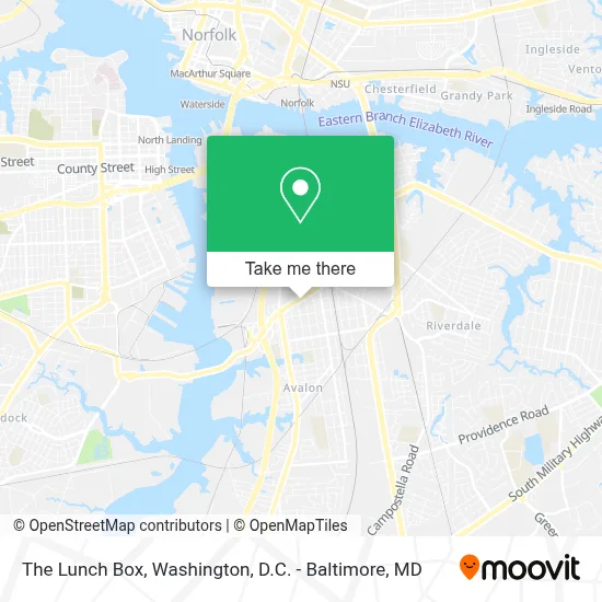 The Lunch Box map