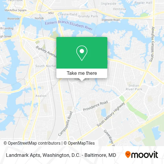 Landmark Apts map