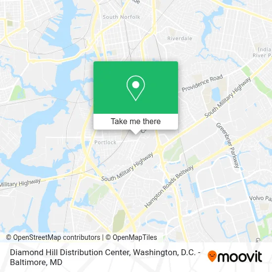 Diamond Hill Distribution Center map
