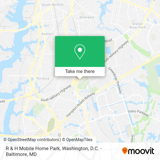 R & H Mobile Home Park map
