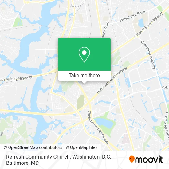 Refresh Community Church map