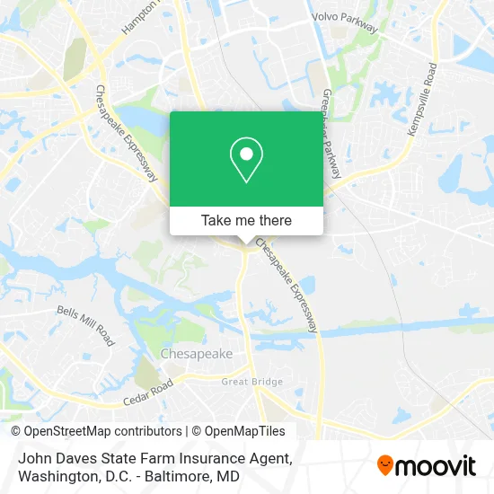 John Daves State Farm Insurance Agent map