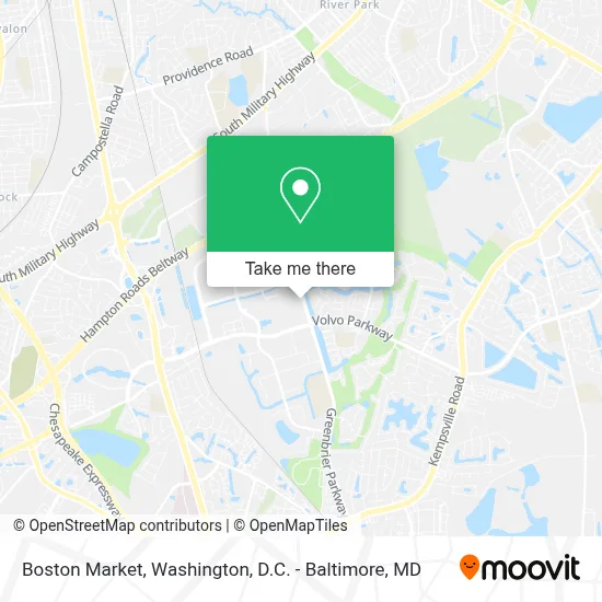 Boston Market map
