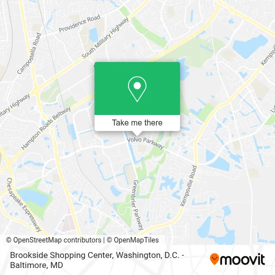 Brookside Shopping Center map