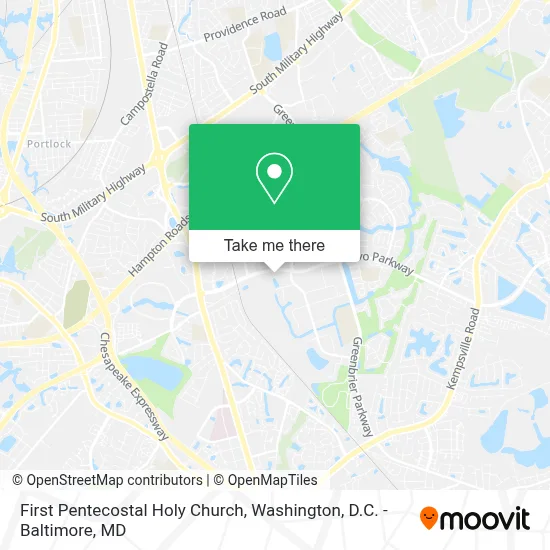 First Pentecostal Holy Church map