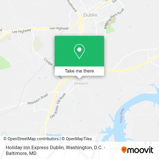 Holiday Inn Express Dublin map