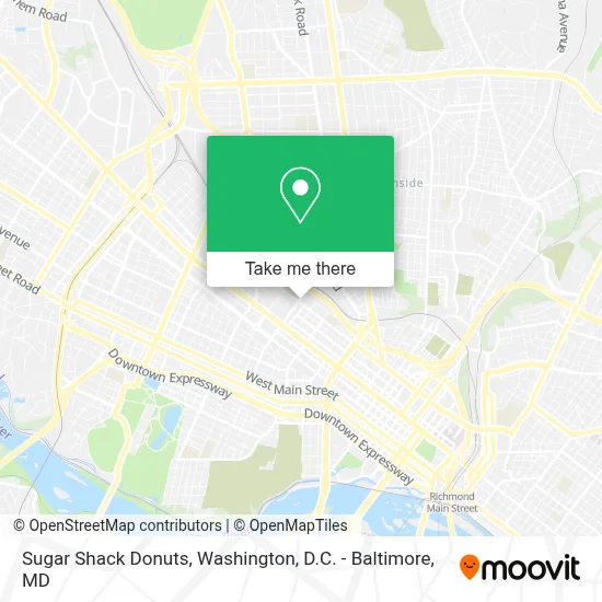 Sugar Shack Donuts map