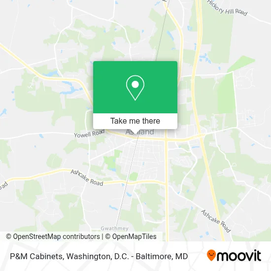 P&M Cabinets map