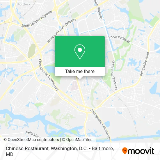 Chinese Restaurant map