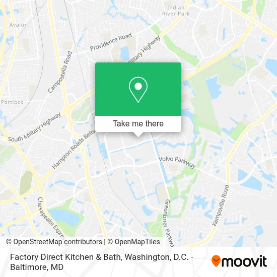 Factory Direct Kitchen & Bath map