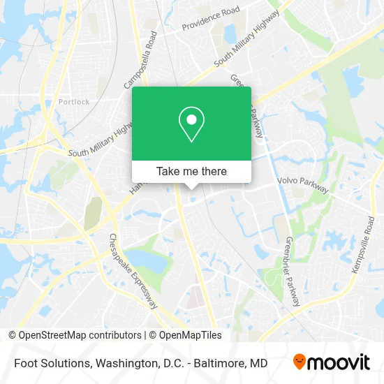 Foot Solutions map