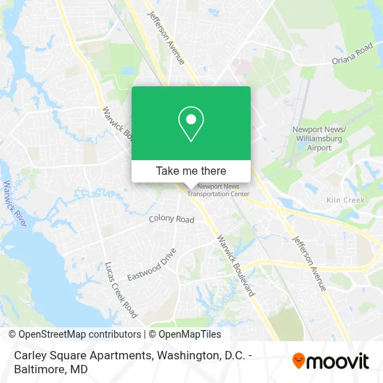 Carley Square Apartments map