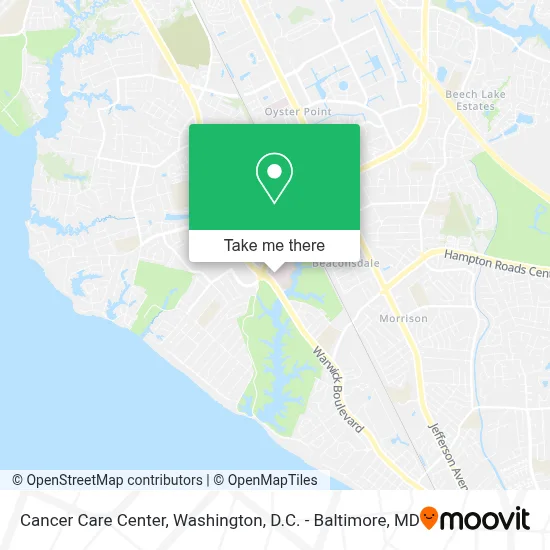 Cancer Care Center map