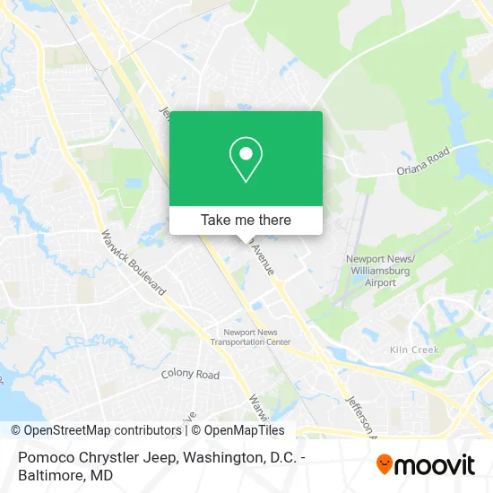 Pomoco Chrystler Jeep map